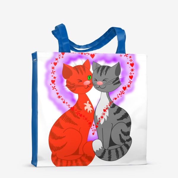 Сумка-шоппер «Влюбленные кошки»