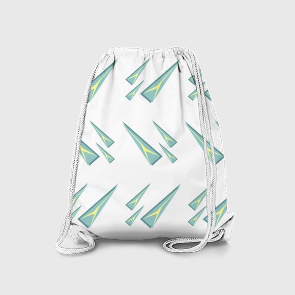 Рюкзак «Треугольные сосульки или кусочки льда. Геометрический паттерн»