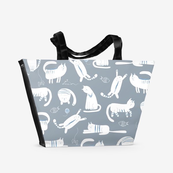 Пляжная сумка «котики»