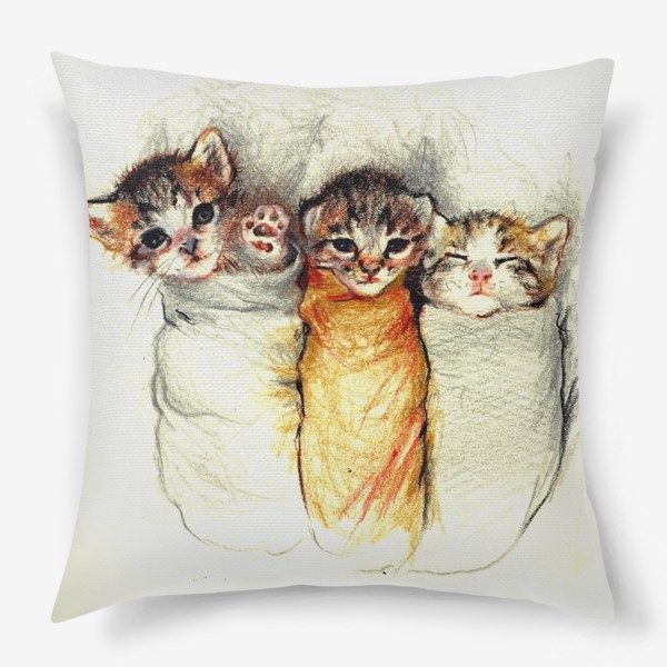 Подушка «Котята,милые котики, подарок »