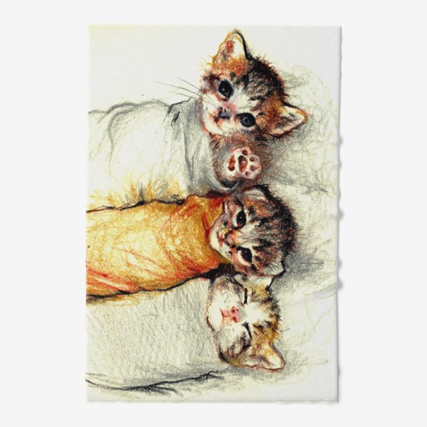 Полотенце «Котята,милые котики, подарок »