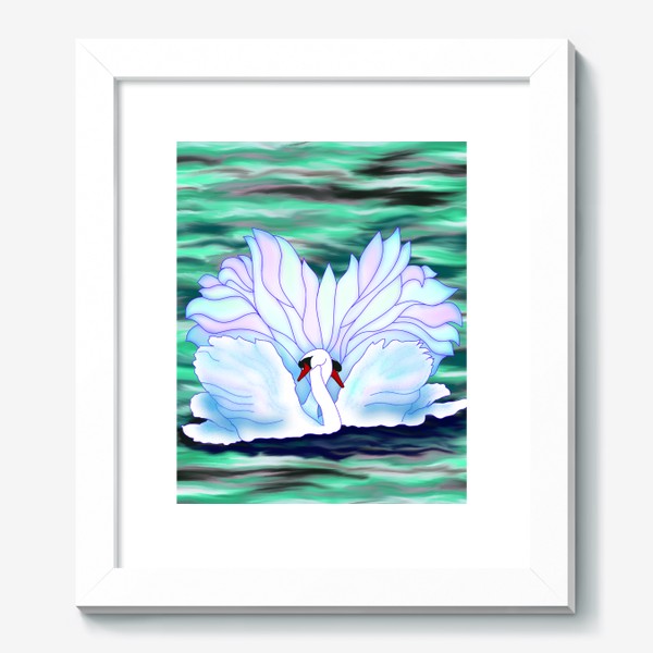 Картина «Белые лебеди»