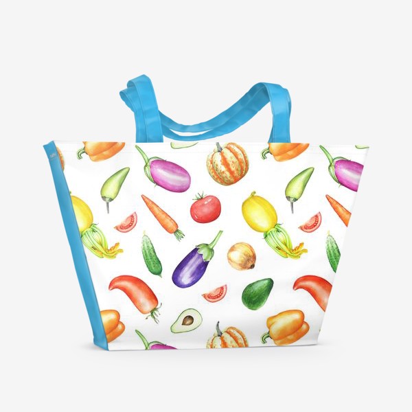 Пляжная сумка «Овощная грядка»
