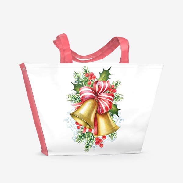 Пляжная сумка «Рождественские колокольчики»