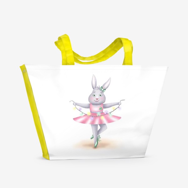 Пляжная сумка «Зайка-балерина»