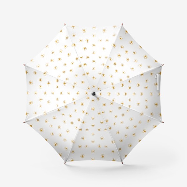Зонт «Золотые звездочки в космосе»