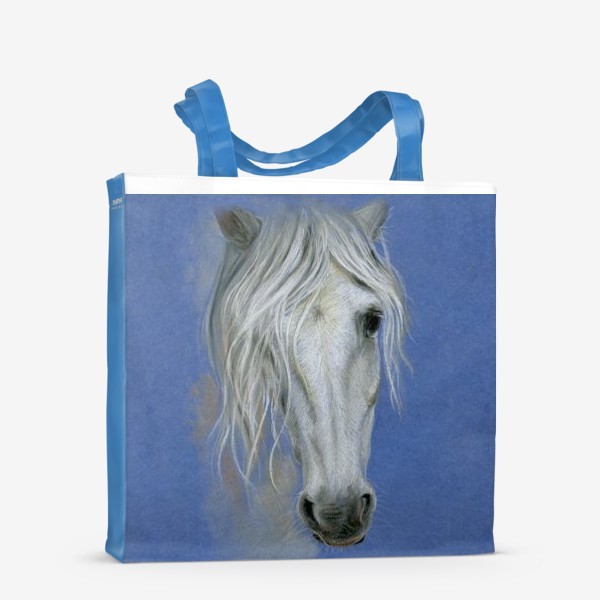 Сумка-шоппер «Белая Лошадь. Белый Конь. White horse»