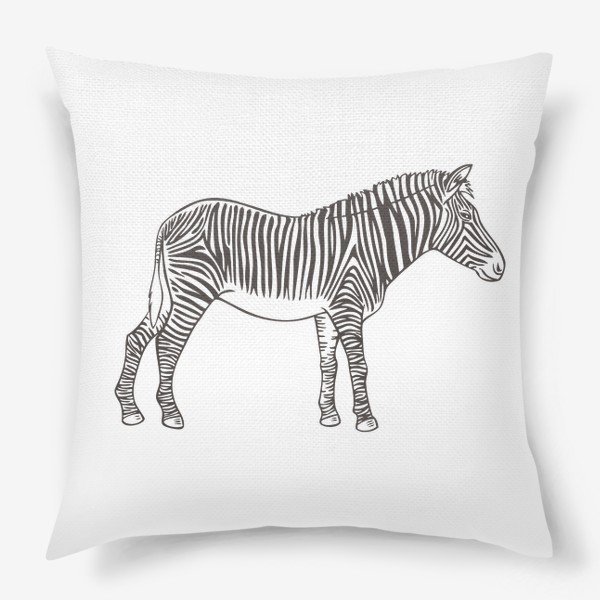 Подушка «Графика зебра»