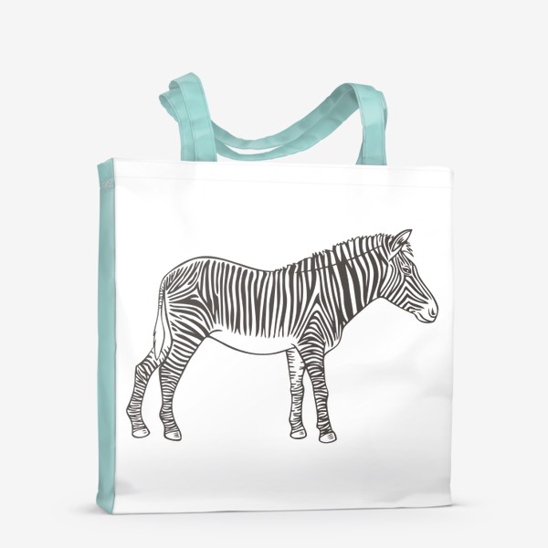 Сумка-шоппер «Графика зебра»