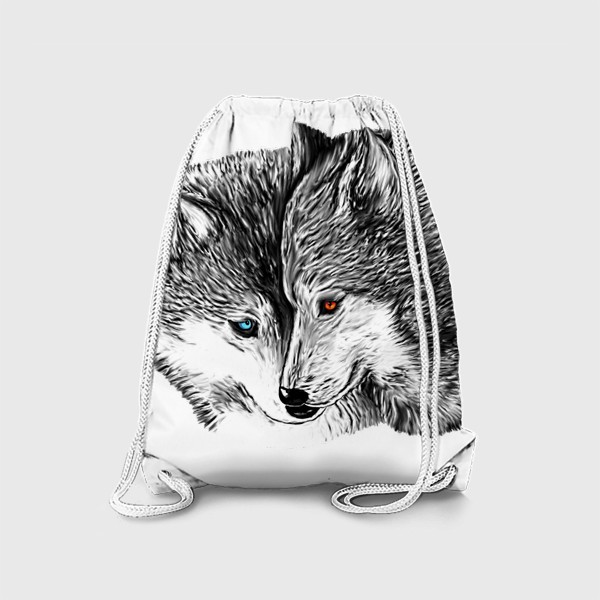 Рюкзак «Идеальная пара. Волки.»