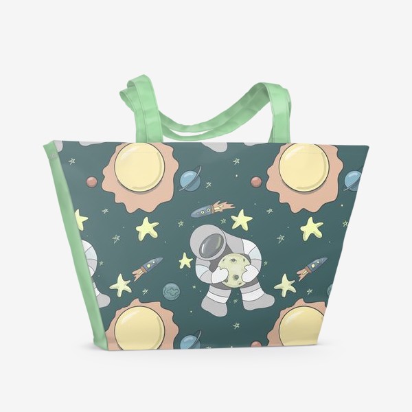 Пляжная сумка «Космический полёт »