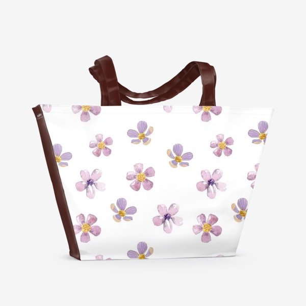 Пляжная сумка «Цветочки»