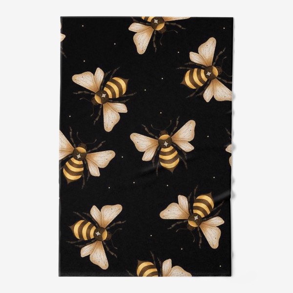 Полотенце «Волшебные пчёлы - паттерн»