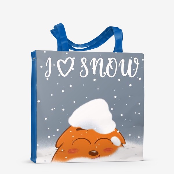 Сумка-шоппер &laquo;Кот в снегу&raquo;