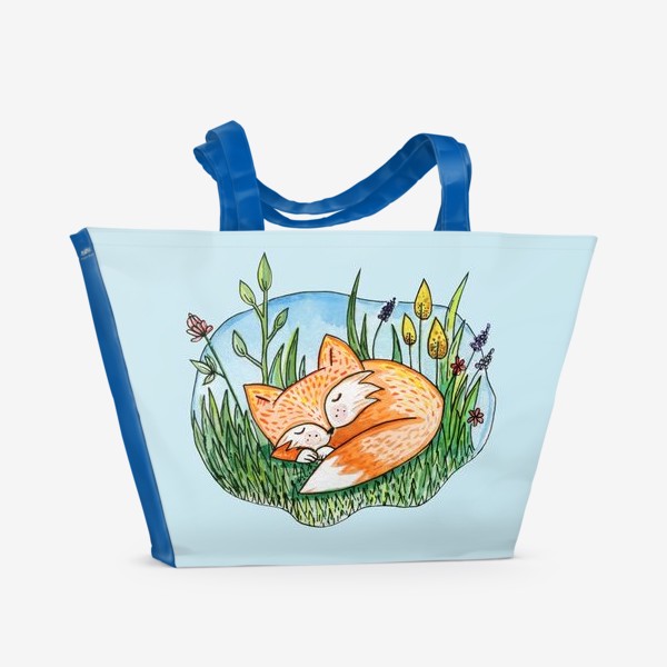 Пляжная сумка «Сонный лис»