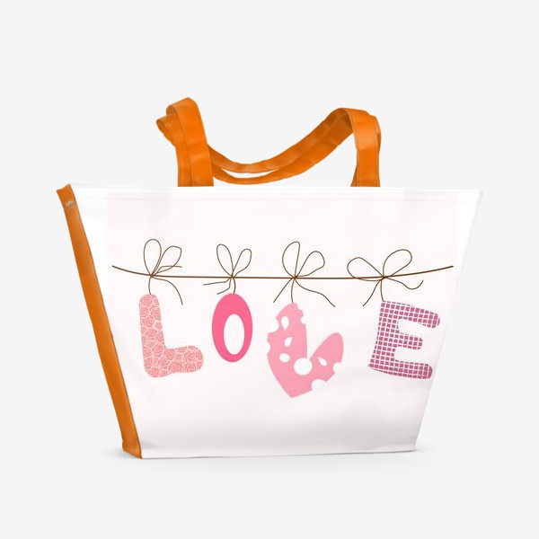 Пляжная сумка «Буквы - Love»