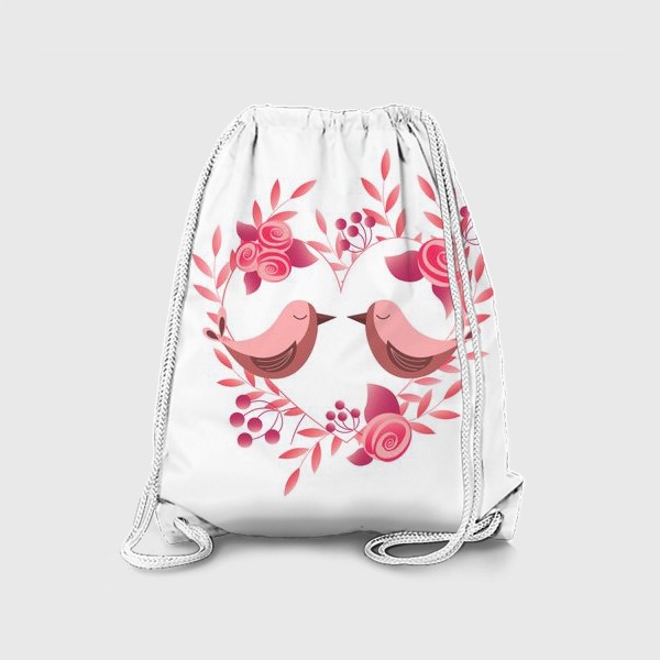 Рюкзак «Птички и цветы»
