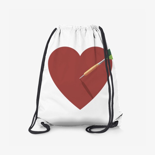 Рюкзак «Дартс попал в сердце»