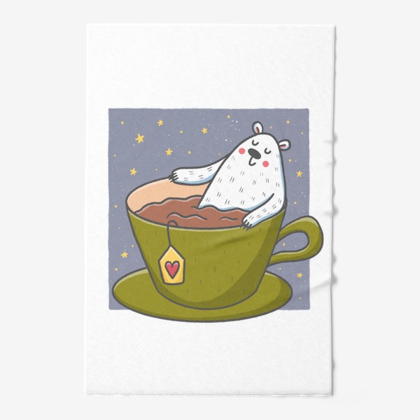 Полотенце «Милый медведь - любитель чая»