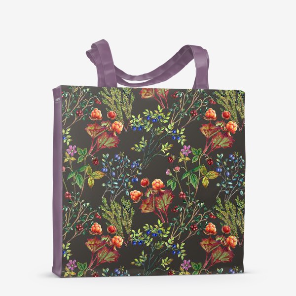 Сумка-шоппер «Паттерн Лесные ягоды»