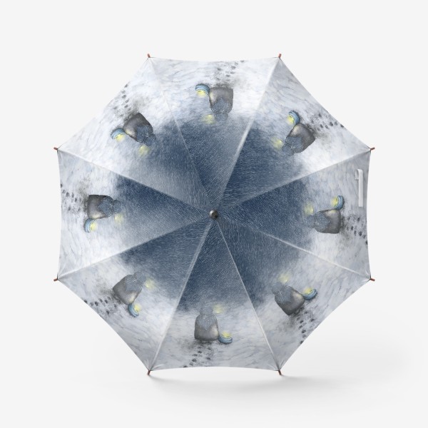 Зонт «Метель девочка собирающая звёзды»