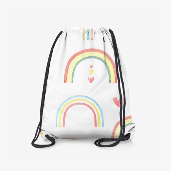 Рюкзак «Милая радуга с сердечками»