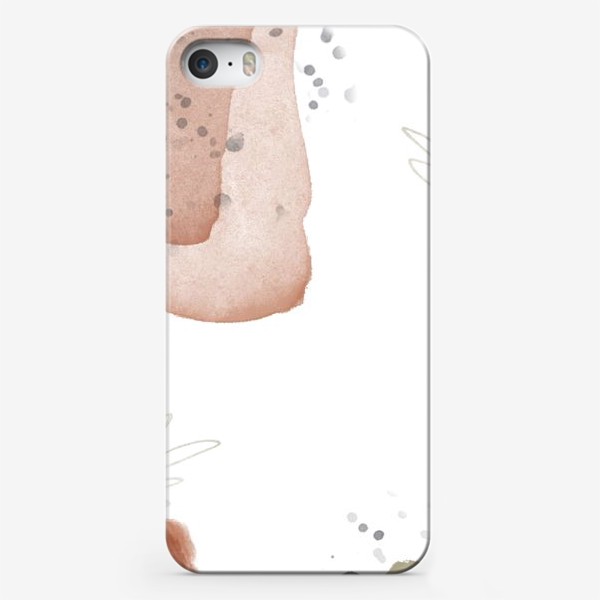 Чехол iPhone «Абстрактный скандинавский минимализм мотив акварель стиль мемфис пятна»