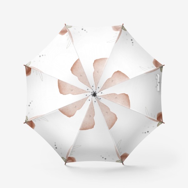 Зонт «Абстрактный скандинавский минимализм мотив акварель стиль мемфис пятна»