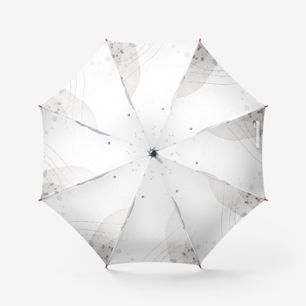 Зонт «Абстрактный скандинавский минимализм мотив акварель стиль мемфис пятна»