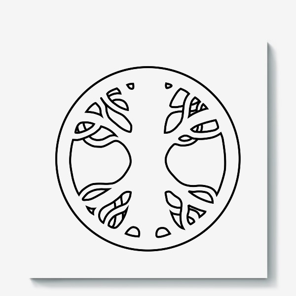 Холст &laquo;Ясень Иггдрасиль. Древний языческий символ викингов - Мировое Древо&raquo;