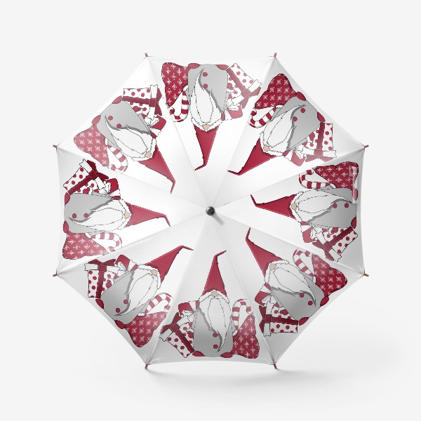 Зонт «Рождественский гном с подарками»