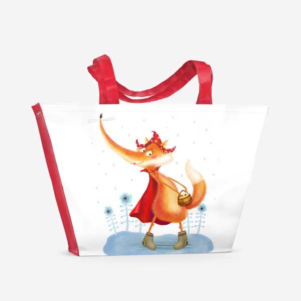 Пляжная сумка «Рыжая лисичка»