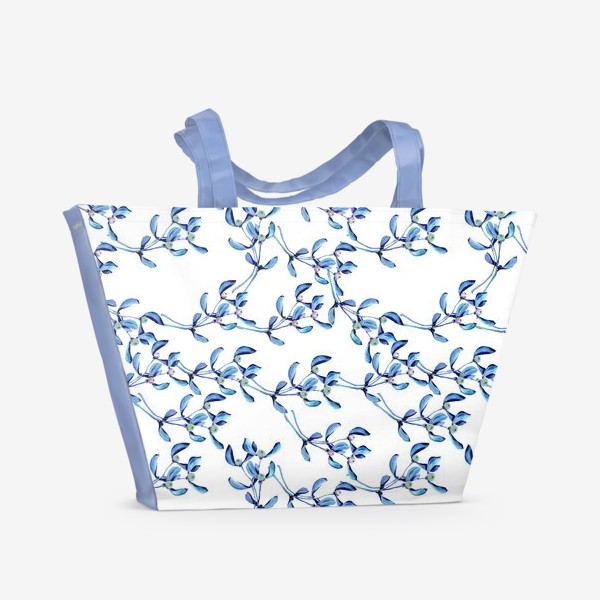 Пляжная сумка «омела синяя»