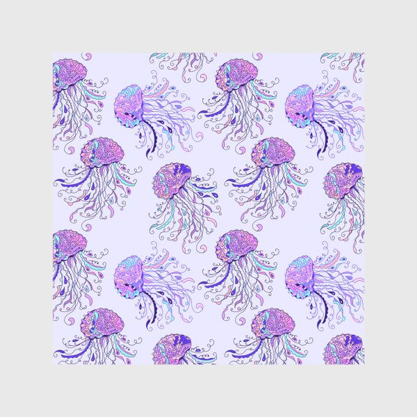 Скатерть «Медузы - Узор на фиолетовом»