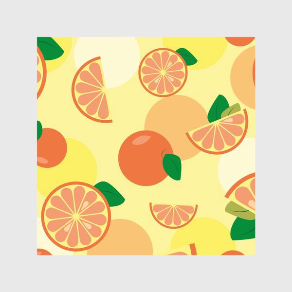 Шторы «Апельсиновый сочный узор»