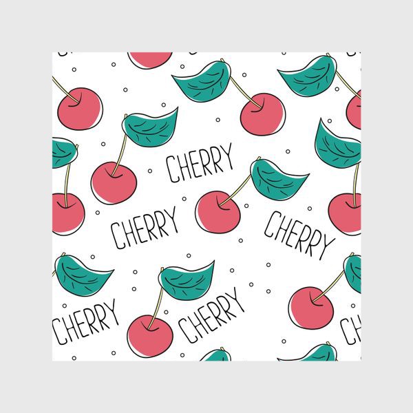 Шторы «Вишневый узор - Cherry pattern»