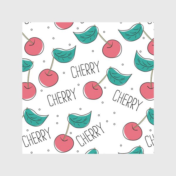 Скатерть «Вишневый узор - Cherry pattern»