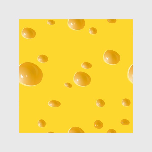 Шторы «Желтый узор для любителей сыра!»