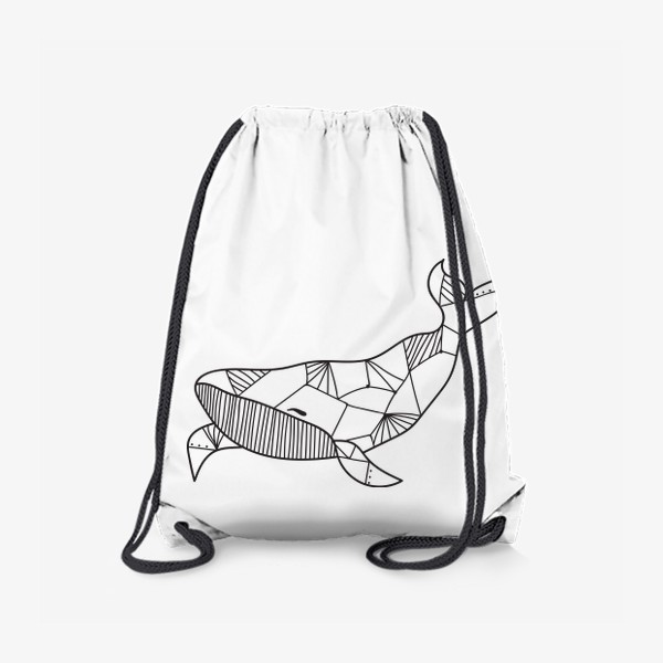 Рюкзак «Кит - Графический рисунок»