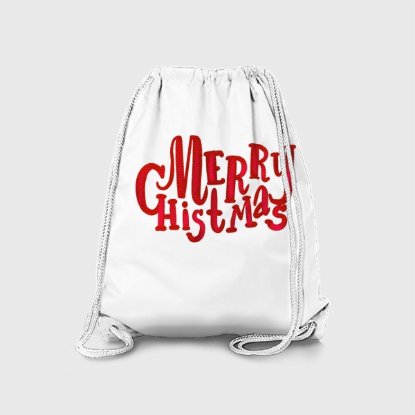 Рюкзак «Леттеринг - надпись Счастливого рождества»