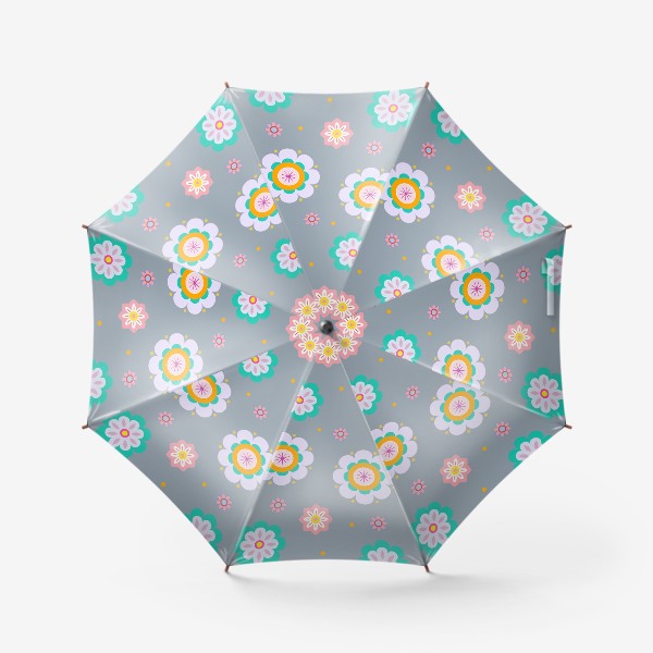 Зонт «скандинавские цветочки»