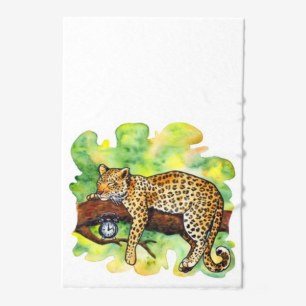 Полотенце «Леопард спит»