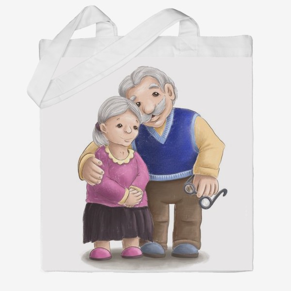 Сумка хб «Бабушка с дедушкой»