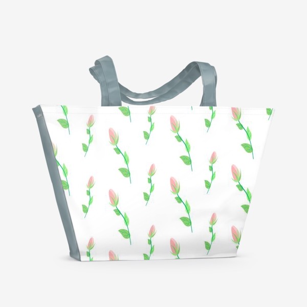 Пляжная сумка «Мелкие  розы»