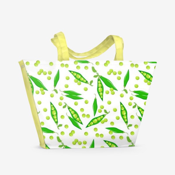 Пляжная сумка «Зеленый горошек»