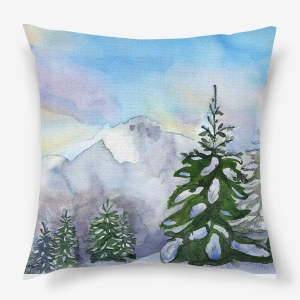 Подушка «Зимний пейзаж»