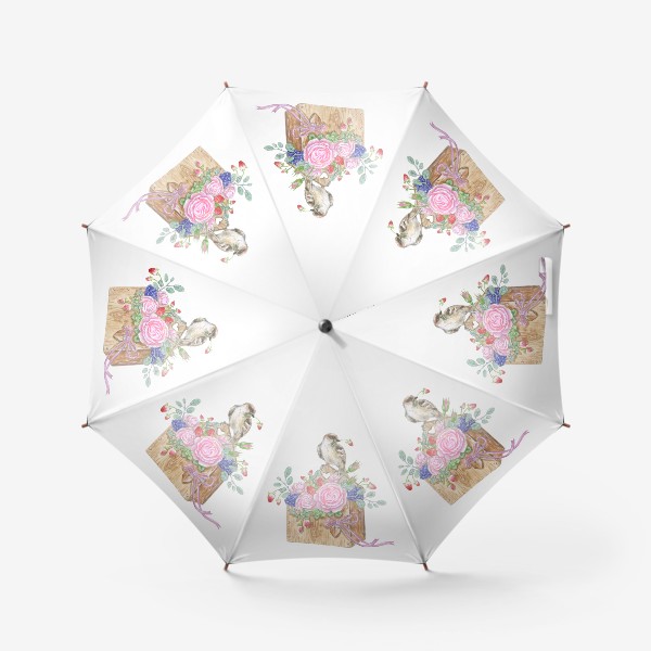 Зонт «Птичка с цветами»