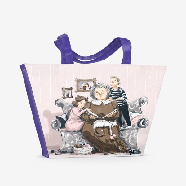 Пляжная сумка &laquo;Любимая бабушка&raquo;