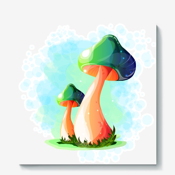 Холст «Волшебные грибы»