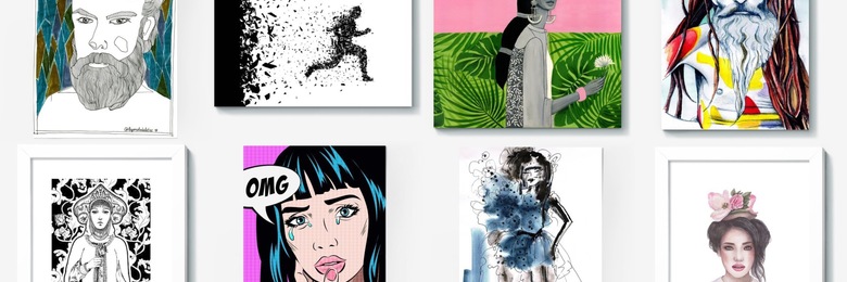 Картины, постеры и холсты с людьми: 50 вариантов от PinkBus